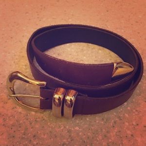 Vintage A.Brod Brown Leather Belt (size large)